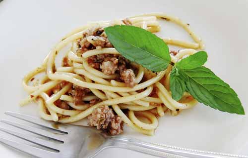Spaghetti med pastasauce